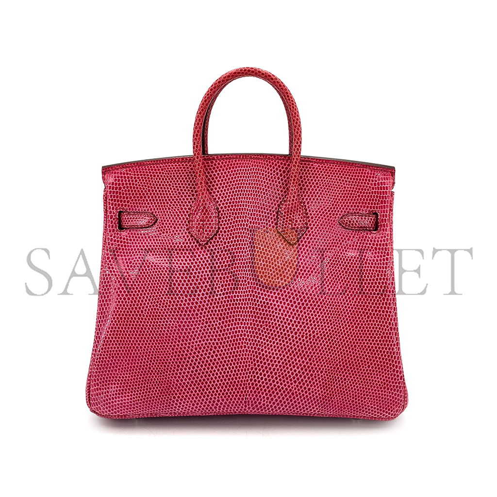 H**mes birkin 25 fuchsia lizard phw (25*18*14cm)